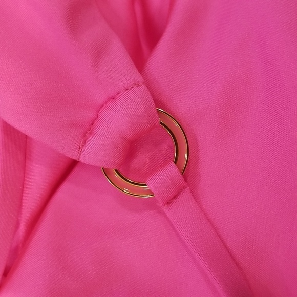 💕TRINA TURK💕 Monaco Convertible One Piece Swimsuit ~ Pitaya Pink 12 NWT - Picture 9 of 13